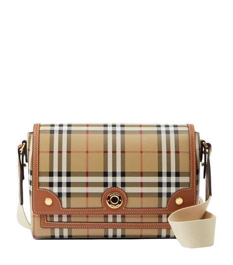 burberry check handbag leather bottom|Burberry Check crossbody bag.